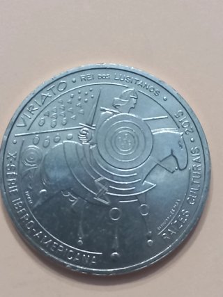 Moneda Viriato Rey de los Lusitanos 2015.