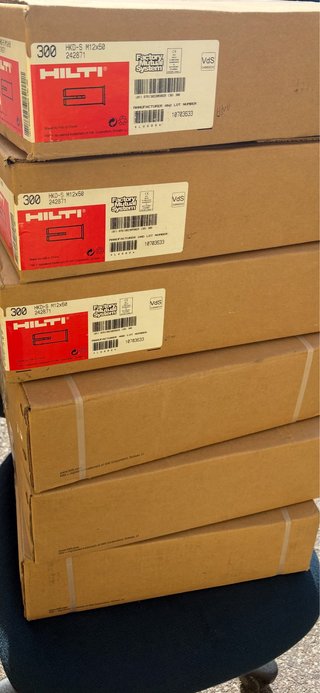 Tacos Hilti HKD 12x50 (300 unidades)