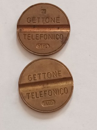 Coppia gettoni telefonici Rari 7110 IPM