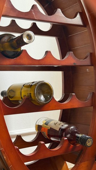 Botellero Madera Estilo Barril 14 Botellas