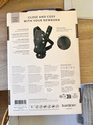 Mochila Portabebés BabyBjörn Gris