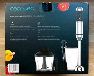 Batidora de mano Cecotec Power TitanBlack 1500XL