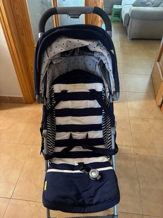 Silla de paseo Maclaren azul y blanco