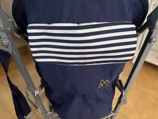 Silla de paseo Maclaren azul y blanco