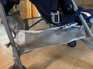 Silla de paseo Maclaren azul y blanco