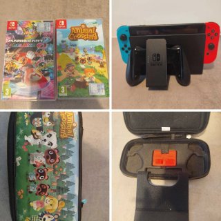 Nintendo Switch V2 HAC-001(-01) +giochi+custodia