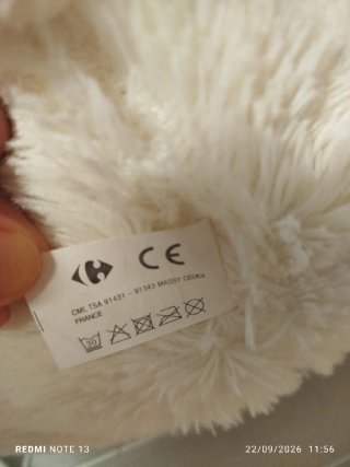 Oso de peluche grande crema