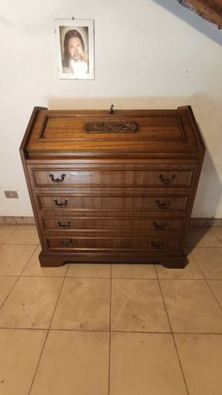 Elegante Comò Scrittoio con Ribaltina Anni '80