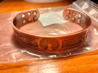 Pulsera cobre puro hombre árbol vida,no hago envio
