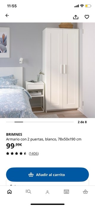 Armario Blanco Ikea Brimnes