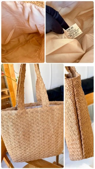 Conjunto Dior Bolso y Neceser Beige