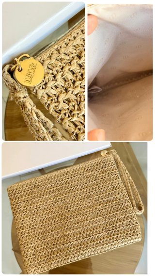 Conjunto Dior Bolso y Neceser Beige