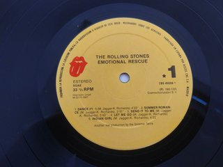 The Rolling Stones Emotional Rescue LP