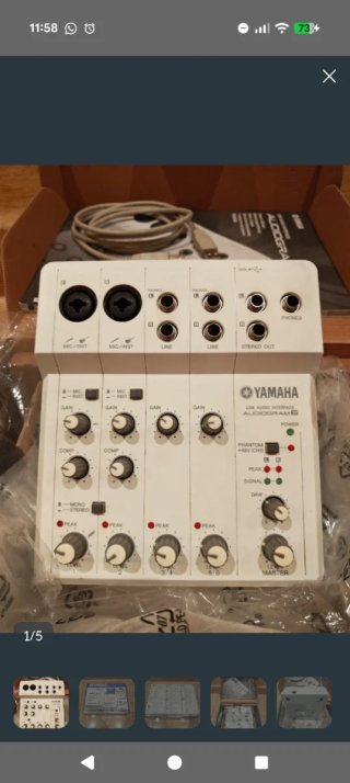 Yamaha Audiogram 6 Interfaz Audio USB