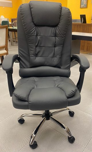 Silla de escritorio ergonómica gris