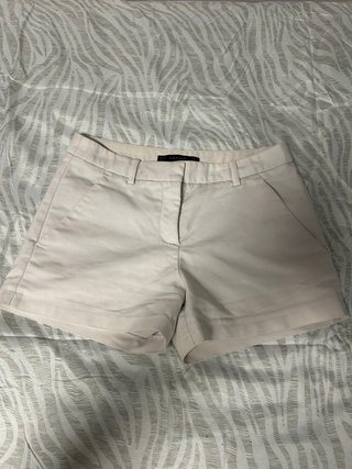 Shorts de traje Zara beige
