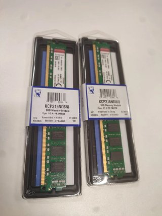 2x Kingston 8GB DDR3 Módulos RAM