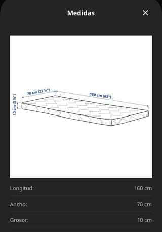 Colchón infantil Ikea