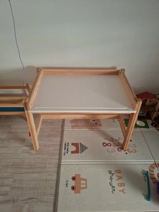 Escritorio infantil madera blanco