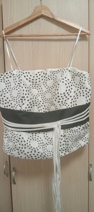 Top mujer tirantes estampado círculos