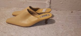 Tacones Mujer Talla 37 Amarillos