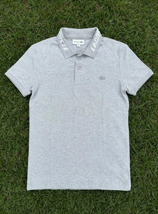 Camisa Polo Lacoste Gris