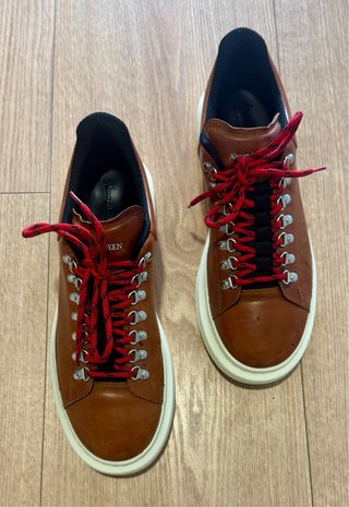 Alexander McQueen Zapatillas Piel Marrón