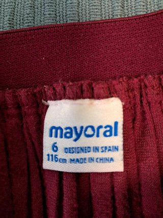Conjunto Mayoral Niña Talla 6