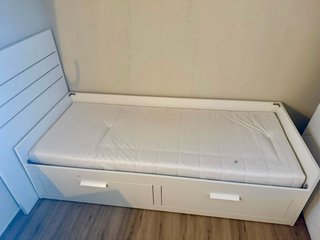 Cama nido Ikea Brimnes blanca