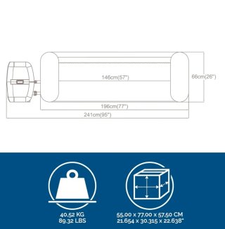 Spa Hinchable Lay-Z-Spa Hollywood 196x66cm