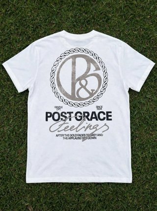Camiseta Bershka Estampado Post Grace