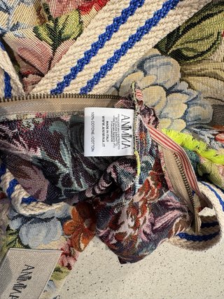 Borsa Animina artigianale italiana stampa floreale