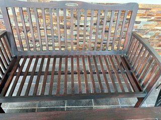 Conjunto de muebles de jardín de madera