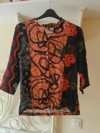 Blusa Desigual Multicolor Estampado Floral