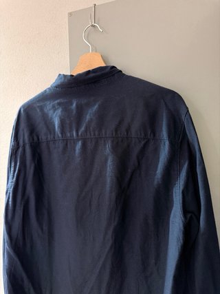 Camicia Bershka Uomo Blu Cotone Taglia M