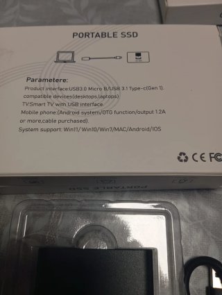 M.2 SSD Portátil 1TB TYPE-C