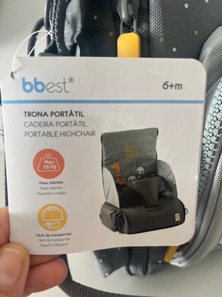 Trona portátil para viajes con animalitos