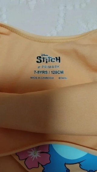 Bañador niña Stitch naranja