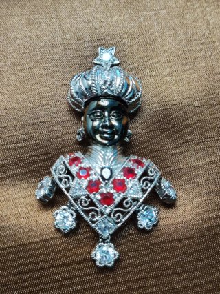 BROCHE "MORETTO" CON PEDRERIA ESTILO VENECIANO