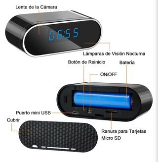 Cámara Oculta WiFi 1080P HD Visión Nocturna •NUEVA