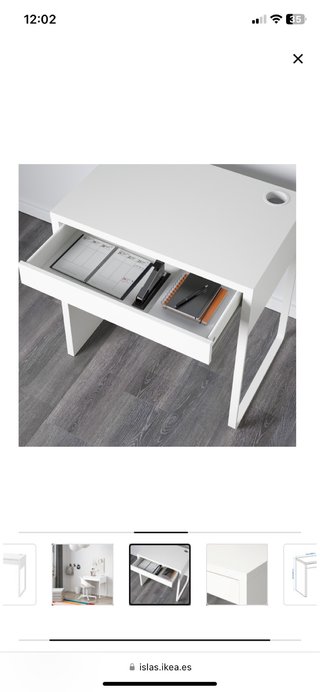 Escritorio + Silla de oficina negra Ikea
