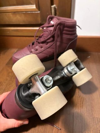 Patines Oxelo 4 Ruedas Burdeos