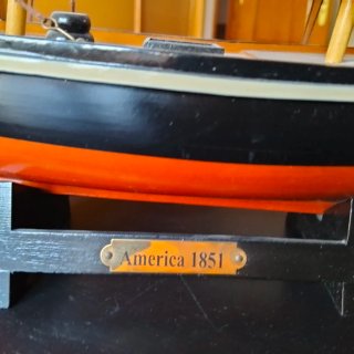 Maqueta Barco America 1851 Madera