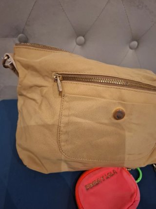 Bolso Bimba y Lola beige y naranja