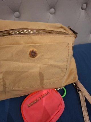 Bolso Bimba y Lola beige y naranja
