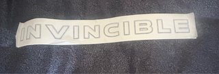 Vinilo original INVINCIBLE toyota hilux