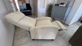 Sillón reclinable de descanso beige