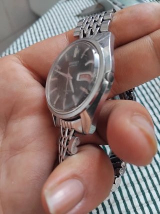 Reloj Seiko Automático Negro/Plateado