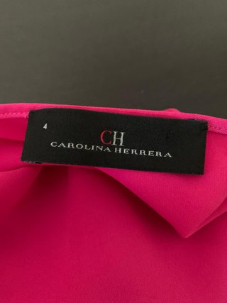 Vestido Carolina Herrera rosa midi