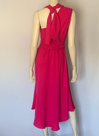 Vestido Carolina Herrera rosa midi